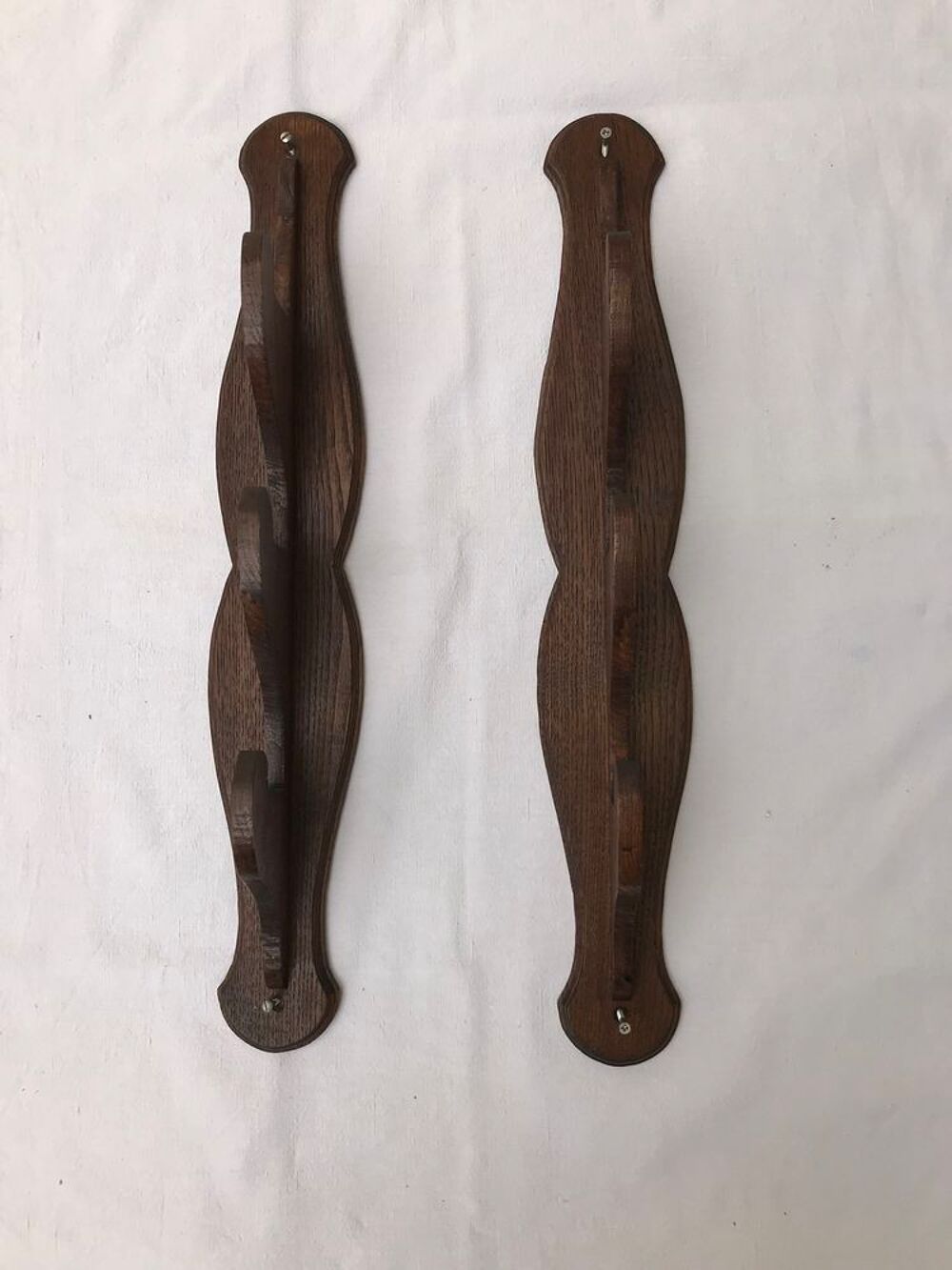 2 supports en bois anciens portes fusils Décoration