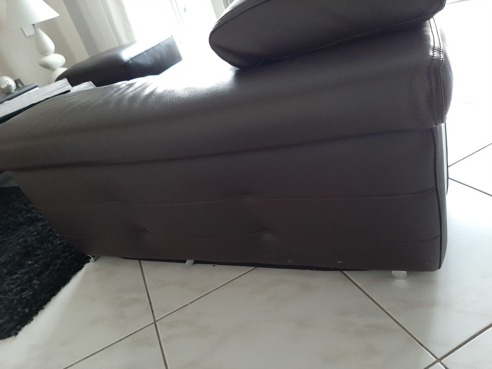CANAPE CUIR 3PLACES Meubles
