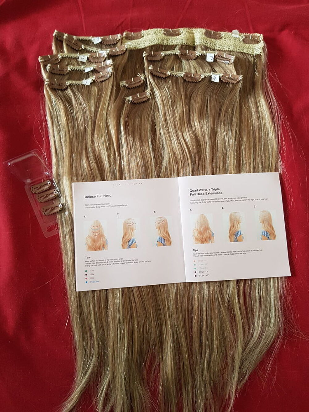 Extension cheveux &agrave; clip blond
Bijoux et montres