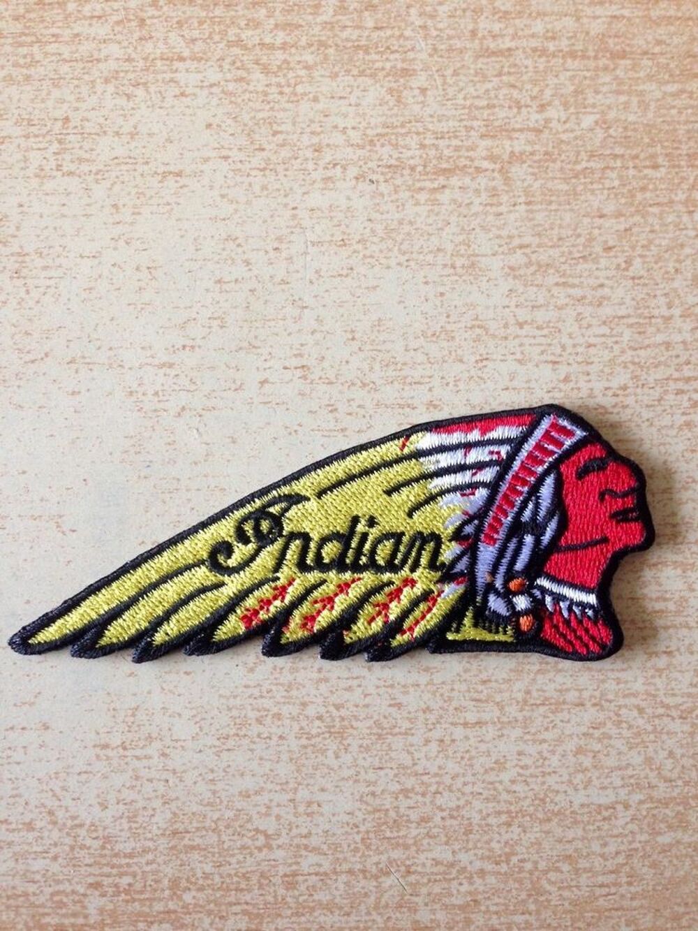 &Eacute;cusson indian motocycle biker motard 10,5x4 cm

