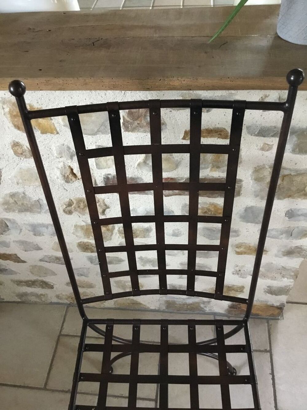 Chaises en fer forg&eacute; Meubles