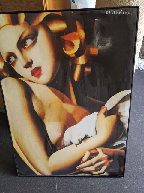 TABLEAU REPRODUCTION TAMARA DE LEMPICKA toile mont�e sur ch� 50 Marseille 13 (13)