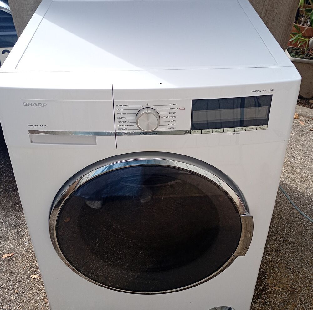 Lave-linge Sharp 9 kg - Enti&egrave;rement r&eacute;vis&eacute; et test&eacute; Electroménager