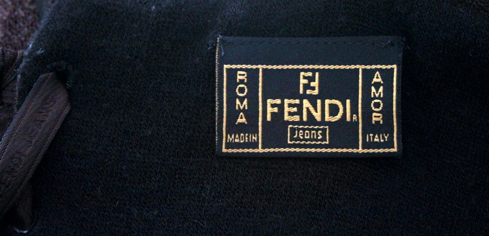 Robe maille dos lac&eacute; FENDI T.M Vêtements