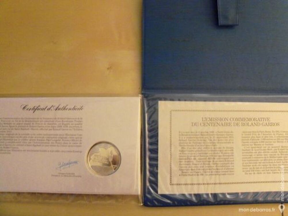 Roland garros -ENVELOPPE TIMBRE MEDAILLE - 