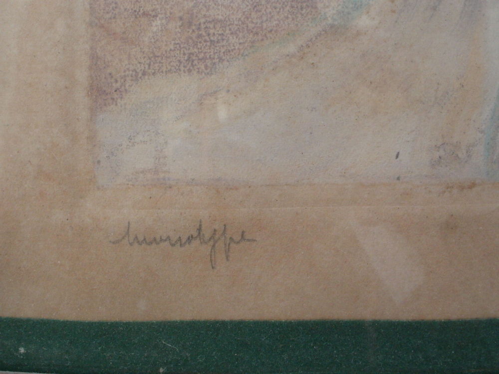 Monotype, portrait de Simone ROUSSEL (Mich&egrave;le MORGAN) Décoration