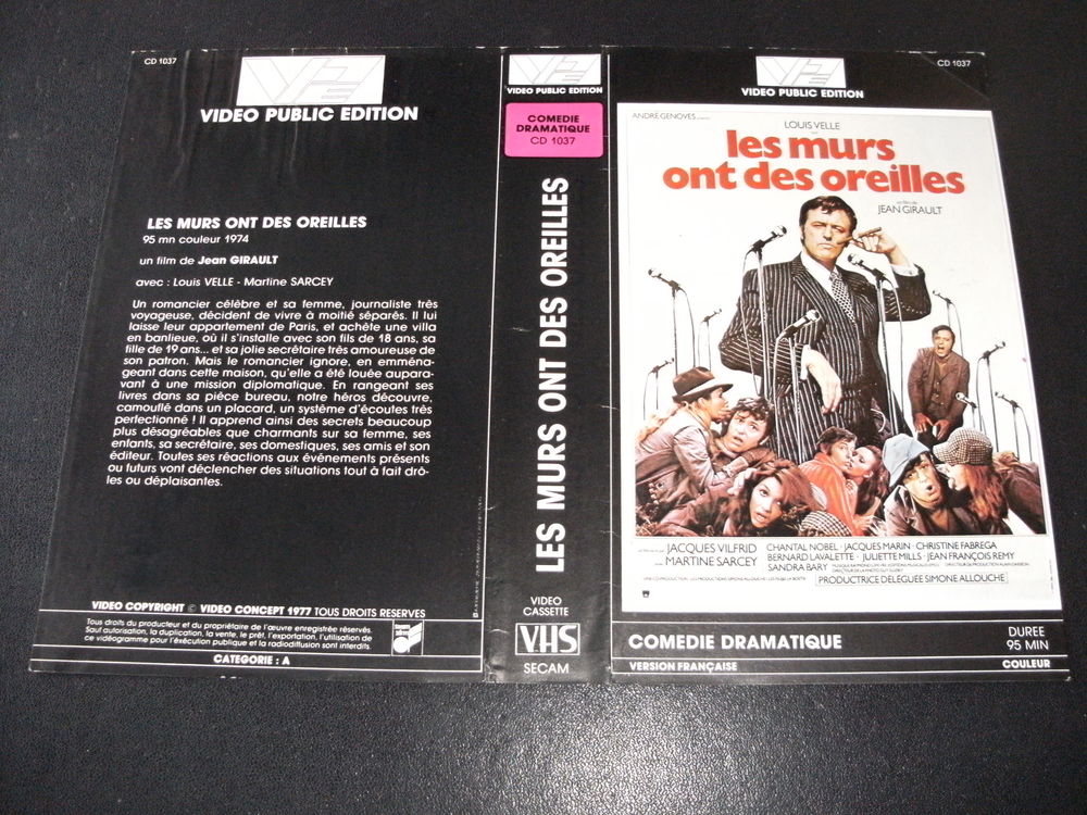Film : " Les murs ont des oreilles " DVD et blu-ray