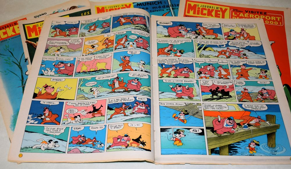 Lot Revues - Le Journal de Mickey x 5 - 1972 - 1035 &agrave; 1039 Livres et BD