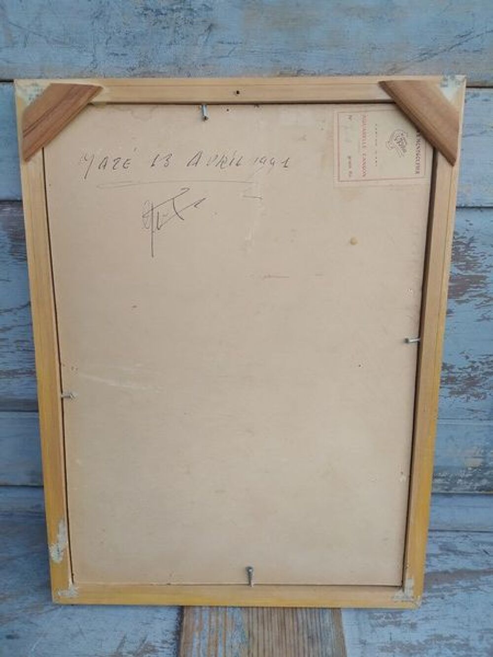 Tableau Intitul&eacute; Les Toits Sign&eacute; R. Genty (Ren&eacute; Genty) 