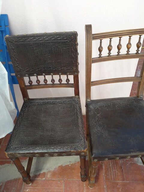2 chaises dessus cuir  10 Canet-en-Roussillon (66)