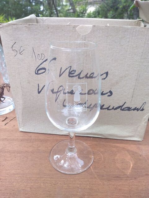 Lot de 6 verres Les Vignerons Indpendants neufs 5 Roquefort-les-Pins (06)