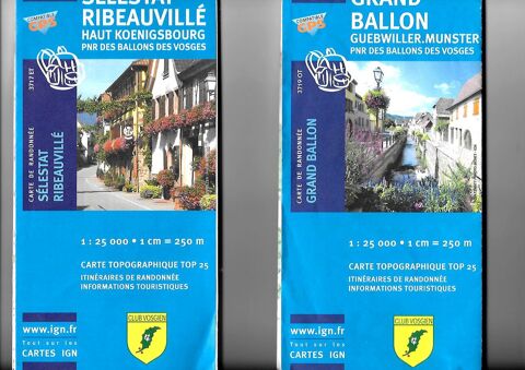 Cartes de randonnes dans les VOSGES 0 Mulhouse (68)