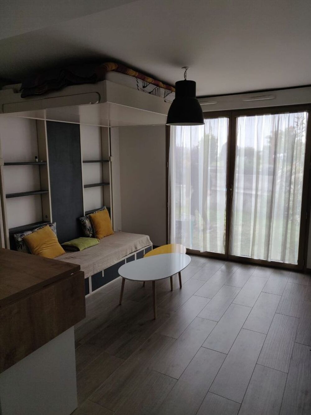 Lit double escamotable Espace Loggia 140x190 Meubles