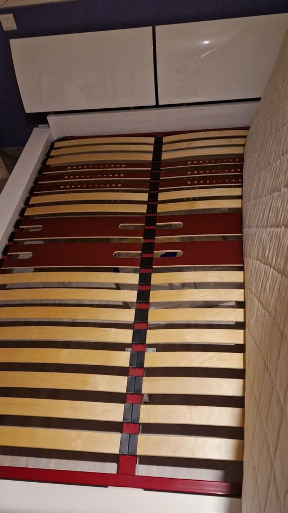 Lit 2 personnes 140 x 190 cm complet - Maison de la Literie Meubles