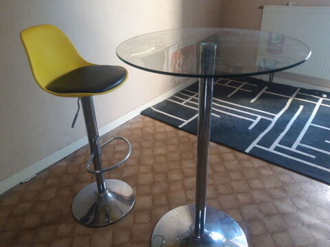 table haute + tabouret 40 Allaire (56)