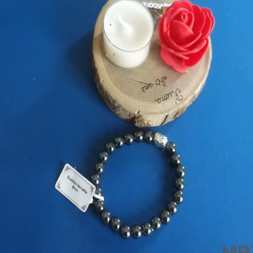 Bracelet Bouddha Perles Am&eacute;thyste 8mm neuf Bijoux et montres