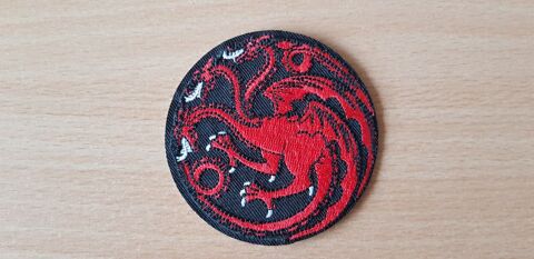 ecusson brodé
game of throne 
maison Targaryen
thermocollant 5 Carnon Plage (34)