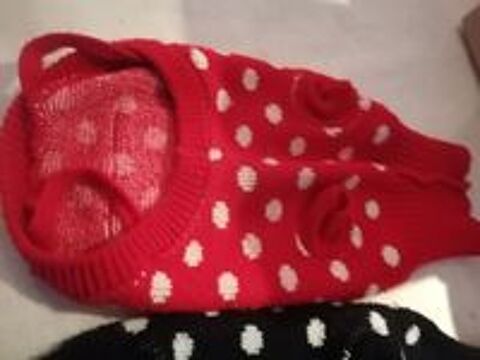   2 manteaux laine pour petit chien  