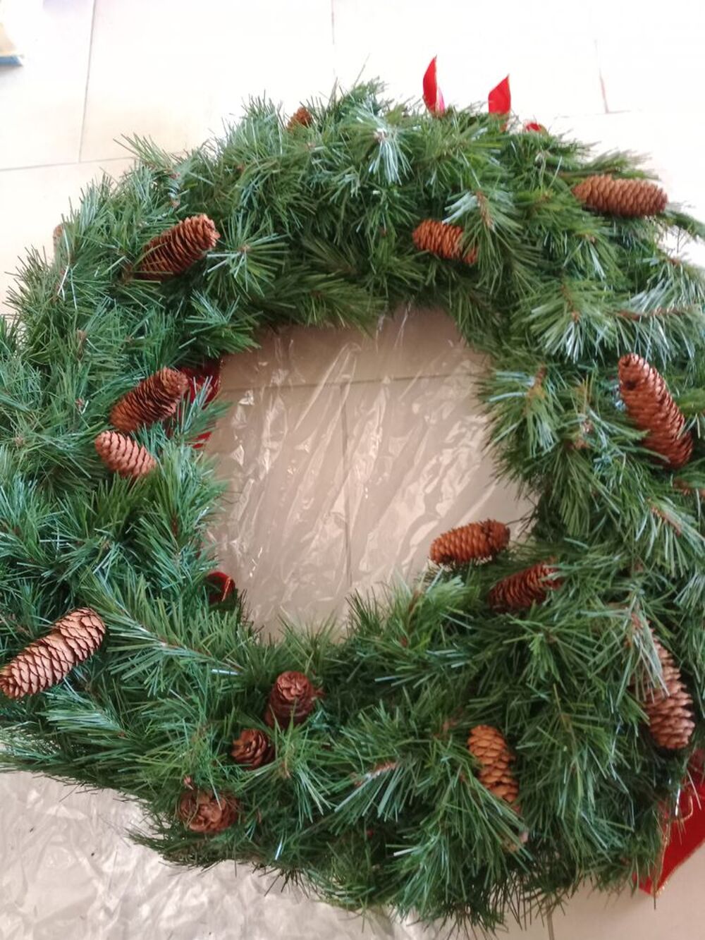 Maxi couronne de No&euml;l Décoration