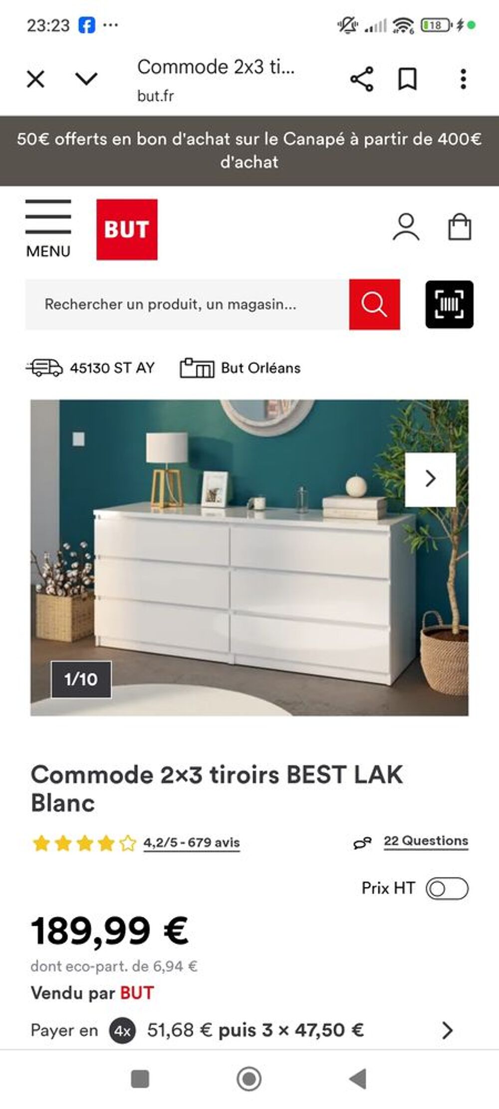 Grande commode best lak de chez but Meubles