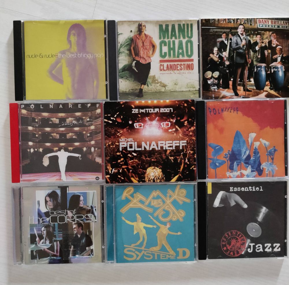 lot de 100 CD CD et vinyles