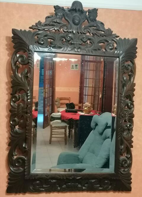 Miroir Ancien en bois 90 Bretteville-sur-Laize (14)