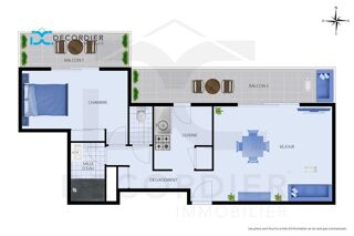 Vente Appartement EVIAN GRAND T2 VUE LAC PARKING Evian les bains