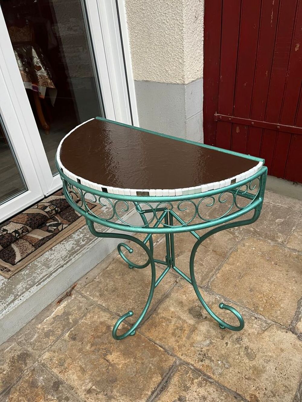 Table de jardin fer forg&eacute; Jardin