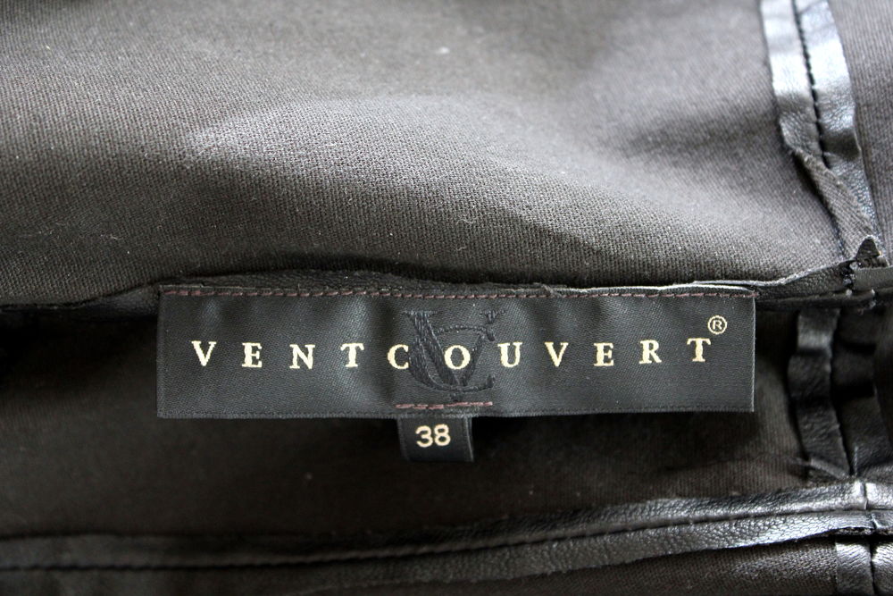 Robe cuir noir VENT COUVERT T.38 Vêtements