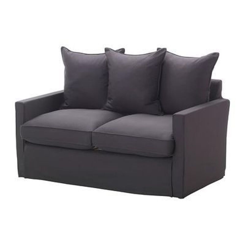 Canap&eacute; 2 places convertible gris fonc&eacute; Ikea mod&egrave;le Harnosand Meubles