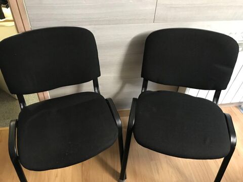 2 chaises de bureau noir 30 Chauray (79)