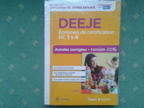 Livre = DEEJE - Épreuves De Certification DC 1 À 4 - Annales 15 Arques (62)