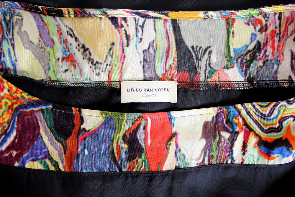 Robe noir/multicolore DRIES VAN NOTEN T.38 Vêtements