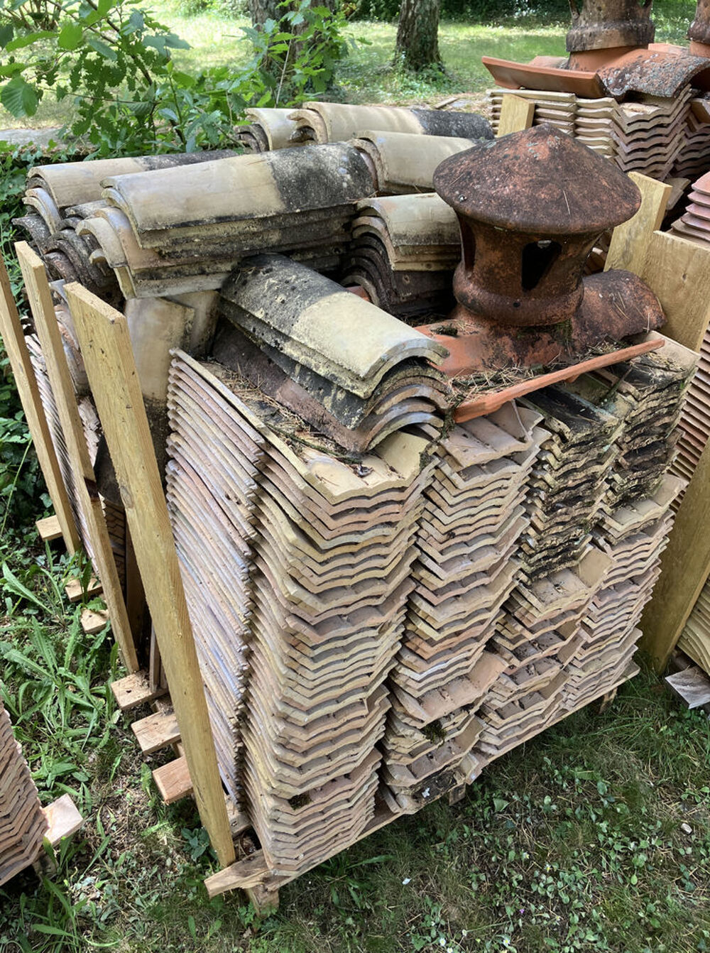 Tuiles fond plat + "Tige de botte" + tuiles &agrave; douille canal Bricolage