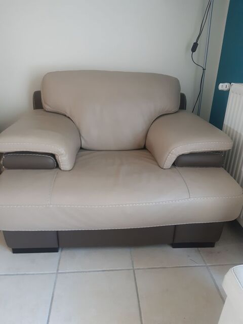 Canapé cuir + 1 fauteuil  450 Mâcon (71)
