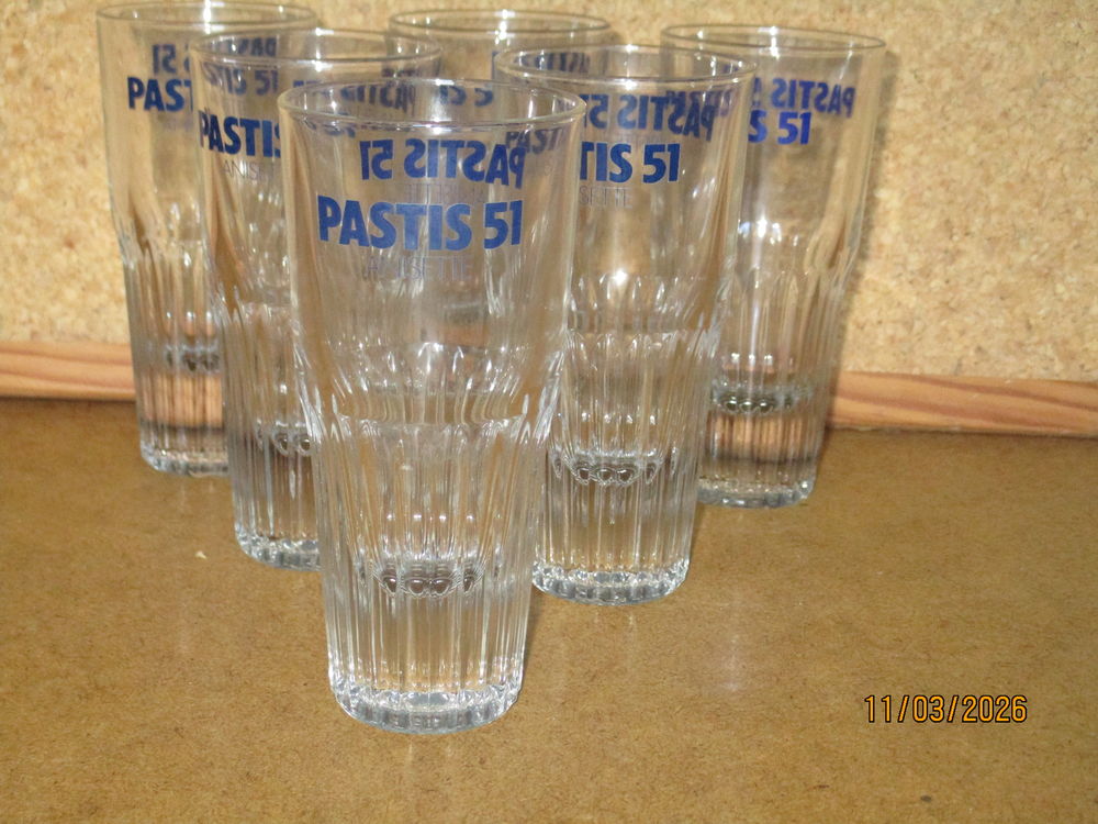 Verres Anisette PASTIS 51 VINTAGE 