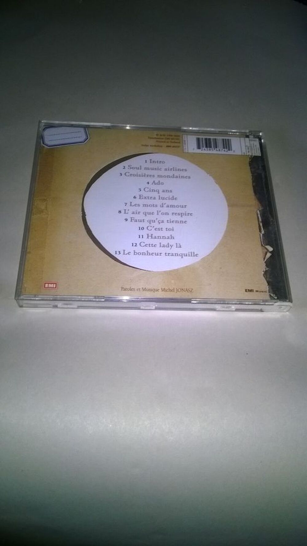 CD Michel Jonasz
Soul Music Airlines
1996
Excellent etat
CD et vinyles