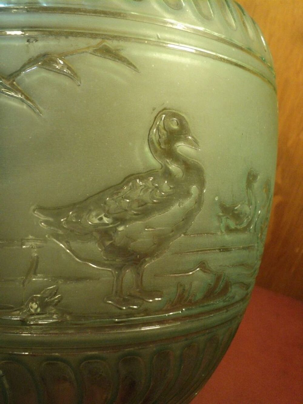 Ancien Grand Globe Verre de Lanterne Lampe Baccarat Dcoration