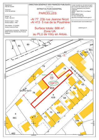  Terrain � vendre 666 m�