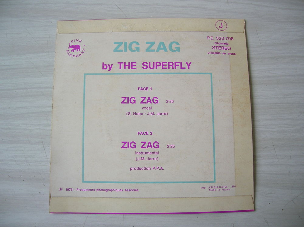 45 TOURS THE SUPERFLY Zig Zag CD et vinyles