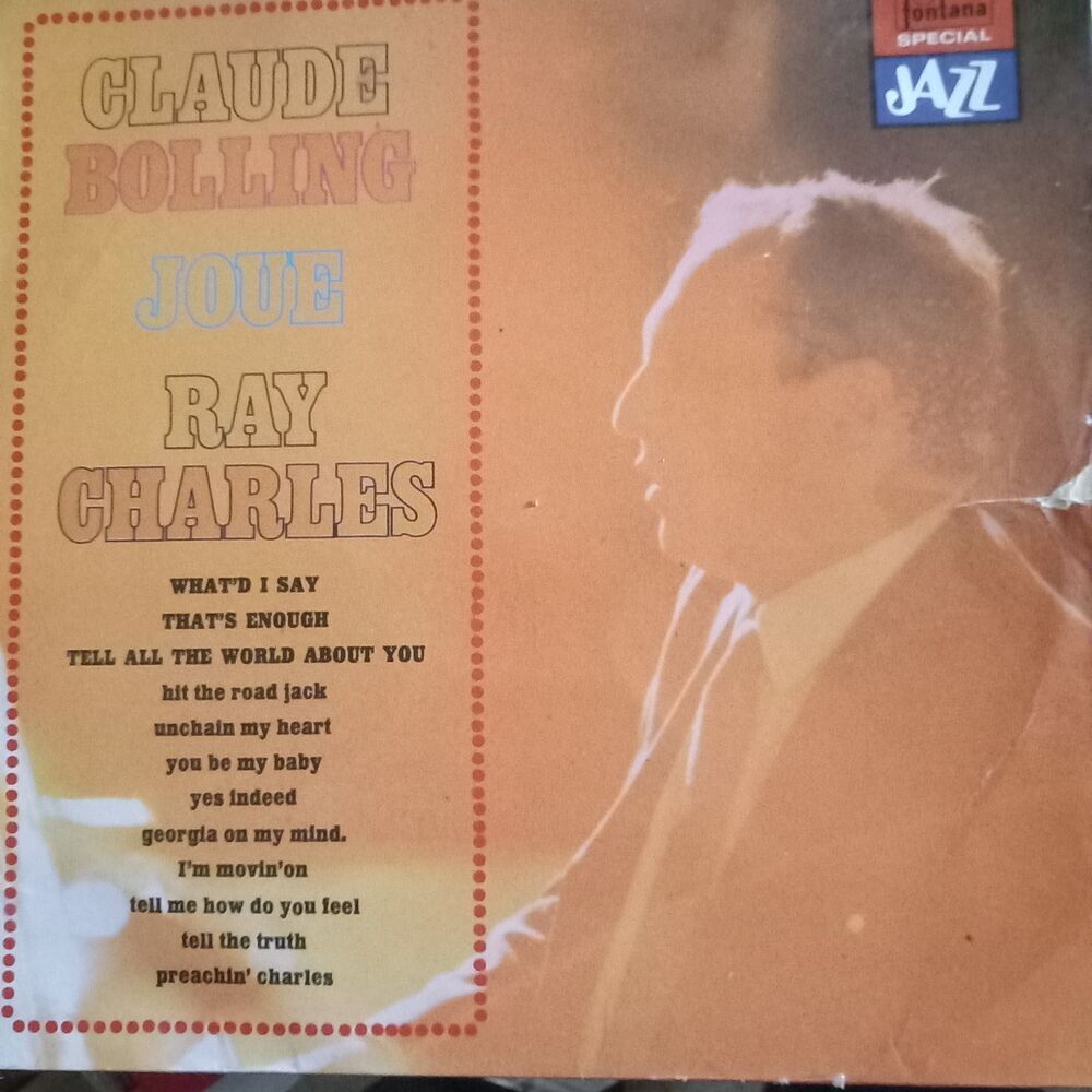 RAY CHARLES / CLAUDE BOLLING JOUE / DISQUE VYNIL 33 TOURS / CD et vinyles