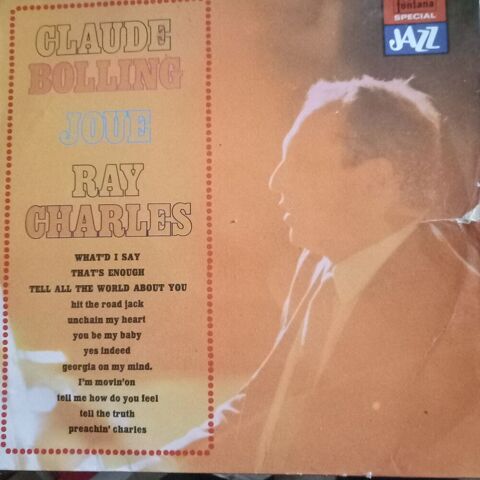 RAY CHARLES / CLAUDE BOLLING JOUE / DISQUE VYNIL 33 TOURS / 4 Pont-Audemer (27)