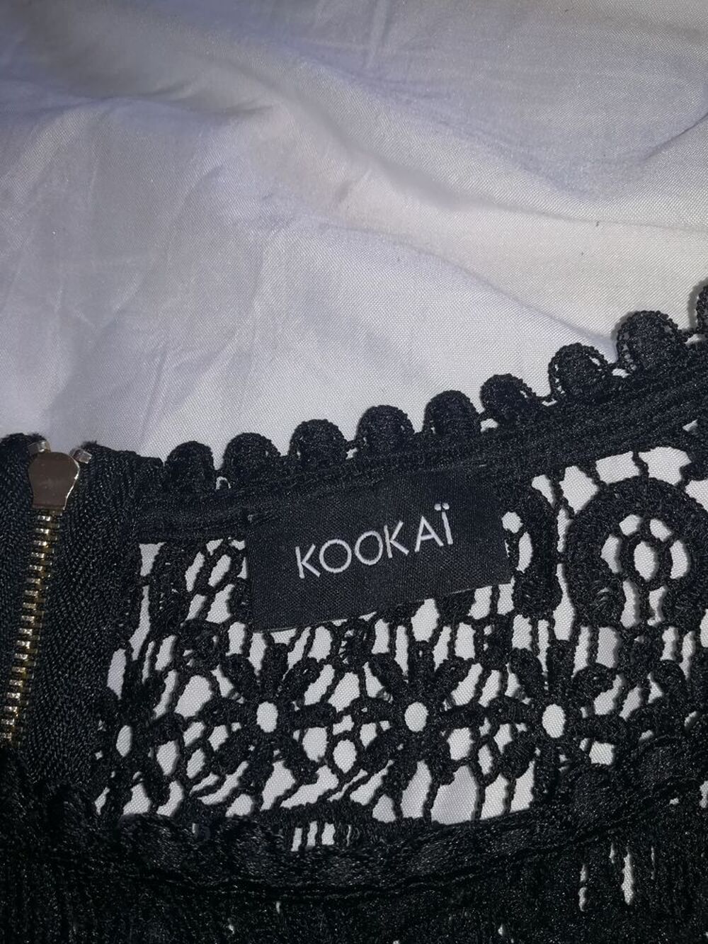 ROBE NOIR DENTELLE KOOKAI T 42 Vêtements