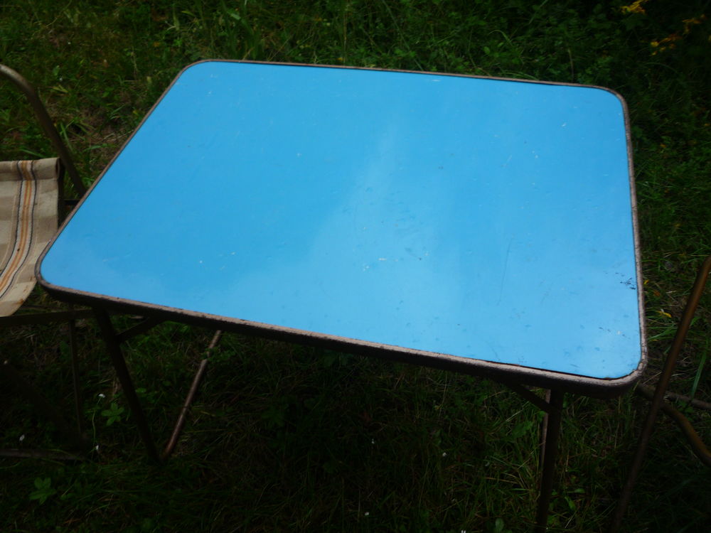 Table camping vintage/1 chaise /1 fauteuil Meubles