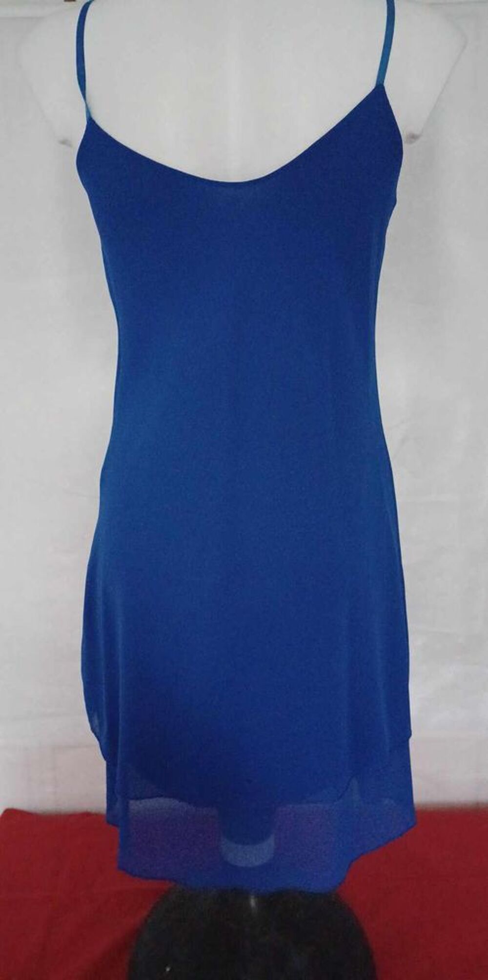 AG-R10 Robe voile bleue cobalt T34/36 Vêtements