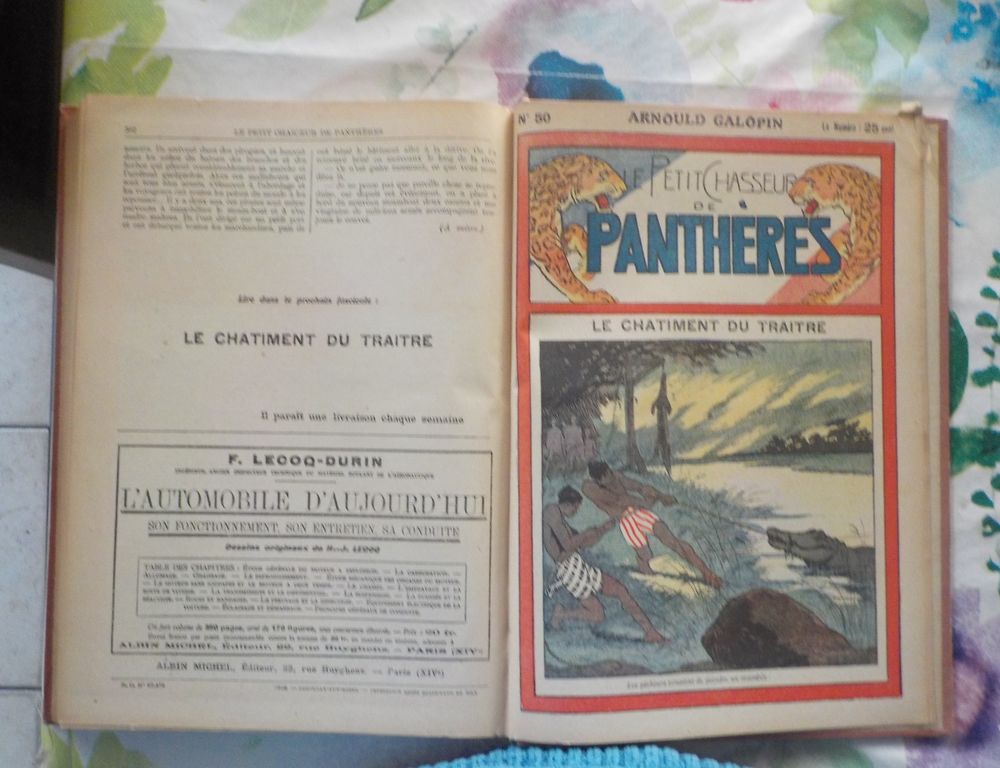 LE PETIT CHASSEUR DE PANTHERES N&deg;1 &agrave; 50 1928 ARNOULD GALOPIN Livres et BD
