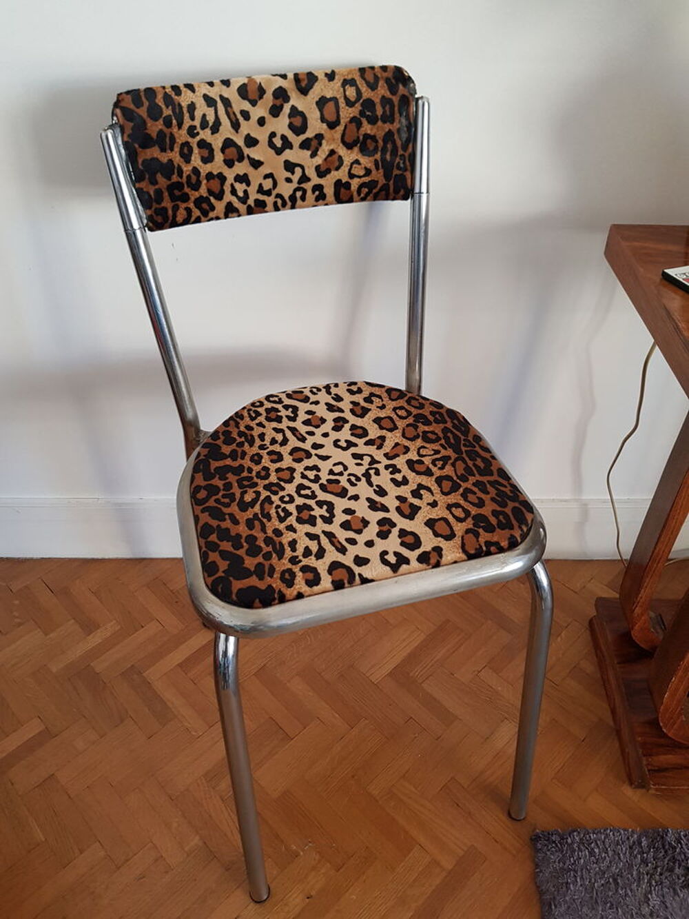Chaise 30-40-50-60-70 vintage design metal leopard Meubles
