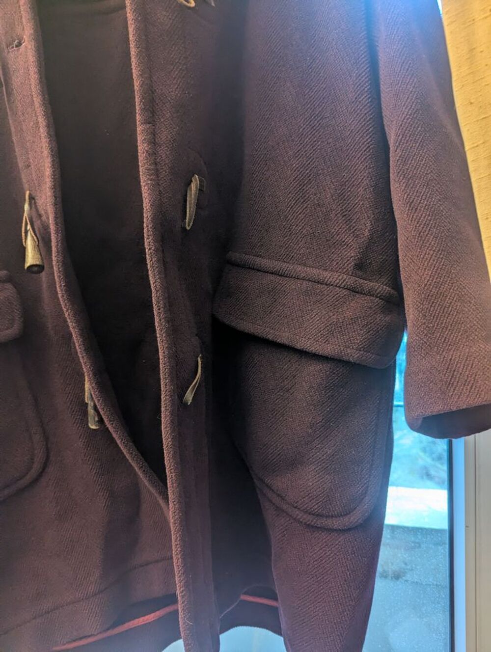 Duffle-coat homme OLD ENGLAND prune Vêtements