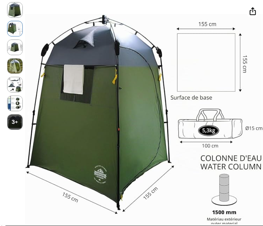 Tente annexe cuisine camping Jardin
