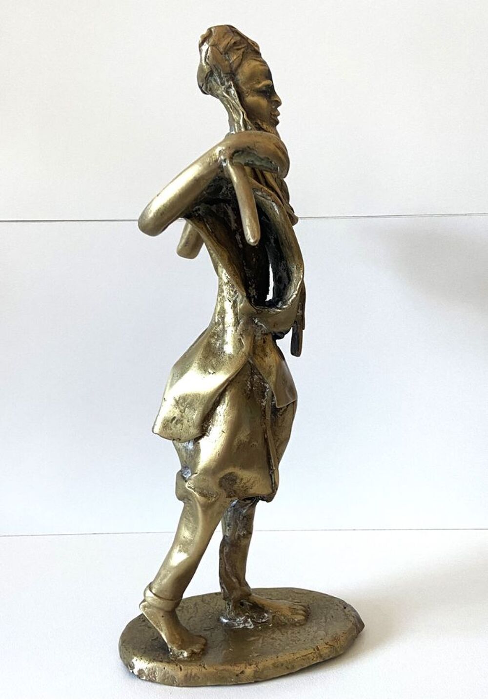 Ancienne Statuette Sujet Figurine Art Africain Ethnie Mossi 